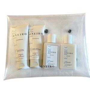 Oneiro Sunchasers 4 Piece Travel Set: Shampoo, Conditioner, Body Wash, Body Milk